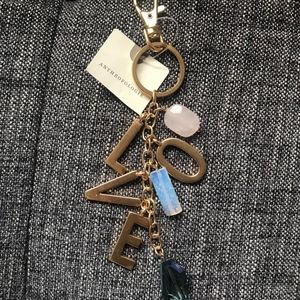 Anthropologie LOVE keychain